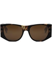 Fendi - Baguette Fe40109i 55e Oval Sunglasses - Lyst