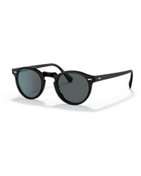 Oliver Peoples - Gregory Peck Ov5217s 1031p2 Round Polarized Sunglasses - Lyst