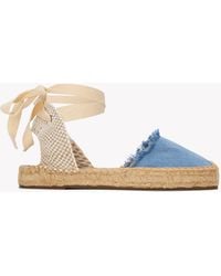 Soludos - The Lauren Lace Up - Denims - Light Wash - Lyst