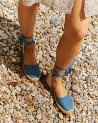 Soludos - The Lauren Lace Up - Seasonal - French Blue - Lyst