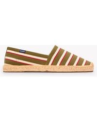 Soludos - The Original Espadrille - Classic Stripes - Olive / Ivory / Red - Lyst