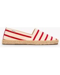 Soludos - The Original Espadrille - Classic Stripes - Ivory / Red - Lyst