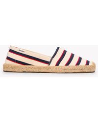 Soludos - The Original Espadrille - Classic Stripes - Ivory / Navy / Red - Lyst