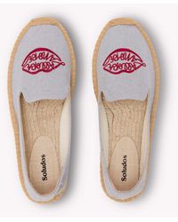 Soludos - Smoking Espadrille | Embroidery | Allora Amore - Dolphin Blue - Lyst