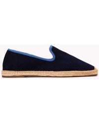 Soludos - The Smoking Slipper - Contrast Piping - Dark Navy / Blue - Lyst