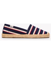 Soludos - The Original Espadrille - Classic Stripes - Navy / Ivory / Red - Lyst