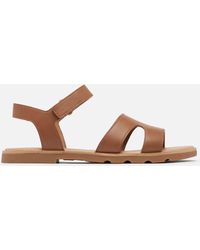 Sorel - Ella Iii Ankle Strap Flat Sandal - Lyst