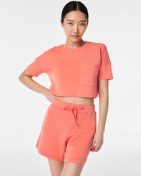 Spanx - Airessentials Cropped Pocket Tee - Lyst
