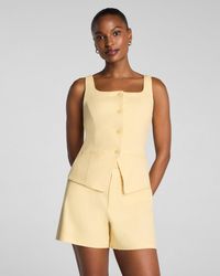 Spanx - Easybreezy Cotton Button-Down Vest - Lyst