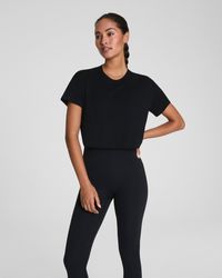 Spanx - Outpace Cropped T-Shirt - Lyst