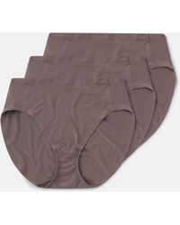Spanx - Smooth Fit-To-You Modal Cotton Hi-Leg Brief 3-Pack Box - Lyst