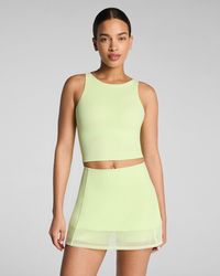 Spanx - Bodyline High Neck Cropped Tank Top With Flexform Cups - Lyst