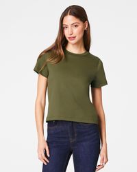 Spanx - Cotton Crewneck T-Shirt - Lyst