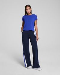 Spanx - Airessentials® Colorblock Wide Leg Track Pant - Lyst