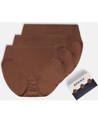 Spanx - Smooth Fit-To-You Supima Cotton Brief 3-Pack - Lyst