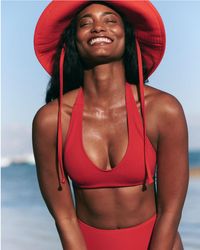 Spanx - Shape Swim Halter Bikini Top - Lyst
