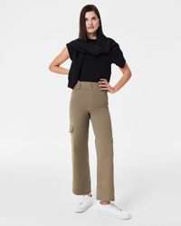 Spanx - Stretch Twill Cropped Cargo Pant - Lyst