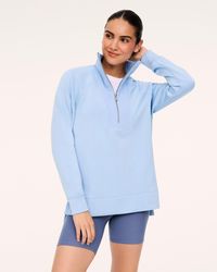Spanx - Airessentials Brushed Half Zip Top Tunic - Lyst