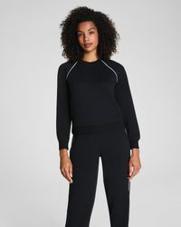 Spanx - Airessentials Pique Long Sleeve Crewneck Top - Lyst
