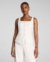 Spanx - Easybreezy Cotton Button-Down Vest - Lyst