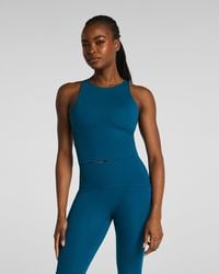 Spanx - Bodyline High Neck Cropped Tank Top With Flexform Cups - Lyst