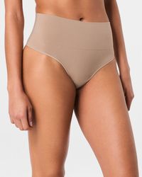 Spanx - Shape Extraordinary Supima Cotton Thong - Lyst