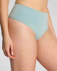 Spanx - Shape Extraordinary Supima Cotton Thong - Lyst