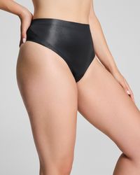 Spanx - Shape Luxeshine Thong - Lyst