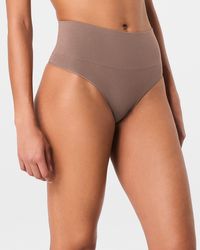 Spanx - Shape Extraordinary Supima Cotton Thong - Lyst