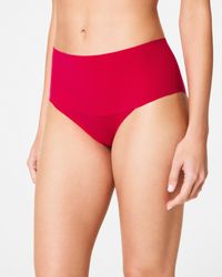 Spanx - Supersmooth Undie-Tectable Cotton Tanga - Lyst
