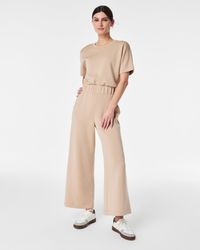 Spanx - Airessentials Cropped Wide-leg Jumpsuit - Lyst