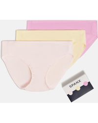 Spanx - Smooth Fit-To-You Supima Cotton Bikini 3-Pack - Lyst