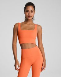 Spanx - Boostup Cropped Square Neck Shelf Tank Top - Lyst