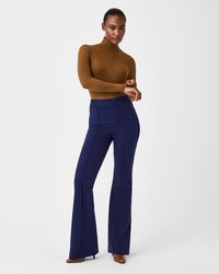 Spanx - The Perfect Pant, Hi-rise Flare In Houndstooth Jacquard - Lyst