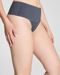 Spanx - Supersmooth Undie-Tectable Supima Cotton Thong - Lyst