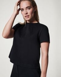 Spanx - The Perfect Short Sleeve Crew Neck Top - Lyst