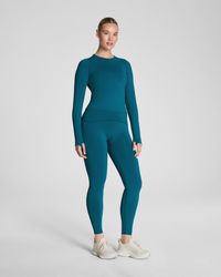 Spanx - Shape Booty Boost Full-Length Leggings With Secretsweat Tech - Lyst