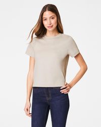 Spanx - Cotton Crewneck T-Shirt - Lyst