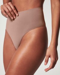 Spanx - Seamless Power Sculpting Ecocare Thong - Lyst