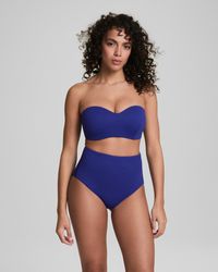Spanx - Shape Swim Convertible Pique Bandeau Bikini Top - Lyst