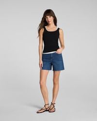 Spanx - Shape Authentic 360 Raw Hem Jean Short, 5" Adriatic - Lyst