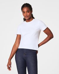 Spanx - ® Cotton Crewneck Tee - Lyst