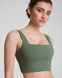 Spanx - Boostup Cropped Square Neck Shelf Tank Top - Lyst