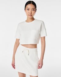Spanx - Airessentials Cropped Pocket Tee - Lyst