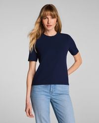 Spanx - Ribbed Knit Crewneck T-Shirt - Lyst