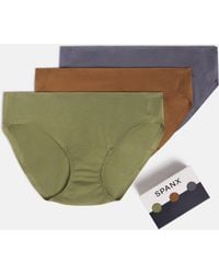Spanx - Smooth Fit-To-You Supima Cotton Bikini 3-Pack - Lyst