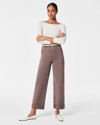 Spanx - Stretch Twill Cropped Pant - Lyst