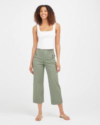 Spanx Cotton Stretch Twill Ankle Cargo Pant in Soft Sage (Green) - Lyst