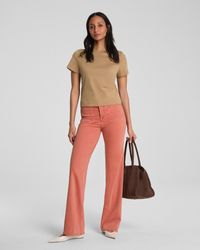 Spanx - Shape Authentic 360 Easy Flare Jeans With Patch Pockets, Clay - Lyst