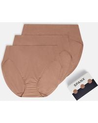 Spanx - Smooth Fit-To-You Supima Cotton Brief 3-Pack - Lyst